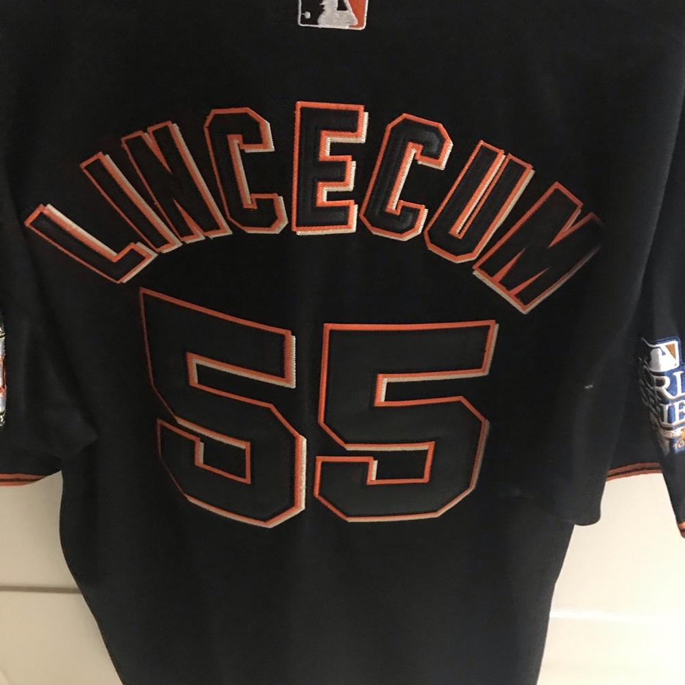 Tim Lincecum Giants World Series Jersey